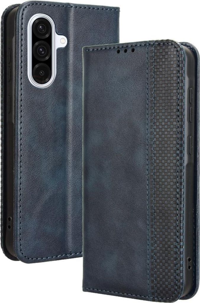 Samsung Galaxy A56 Hülle - Coverup Vintage Style Klapphülle - Blau