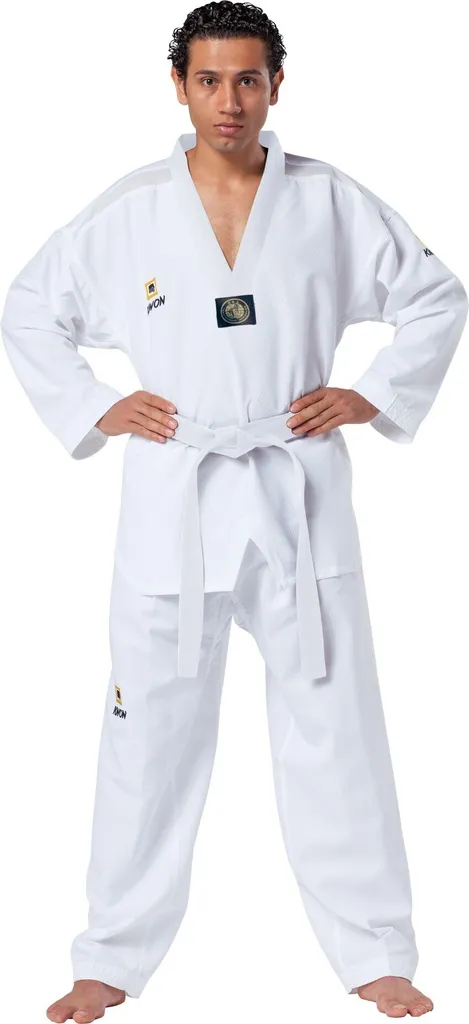 Dobok de Taekwondo Fightlite 160 cm léger avec Col Blanc Classique