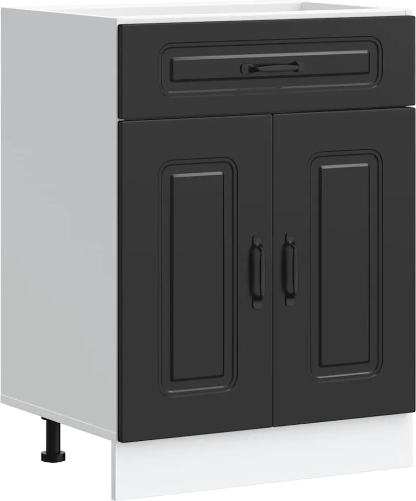 Mobile Base Cucina Kalmar Nero Legno vidaXL: Design Minimalista 60cm