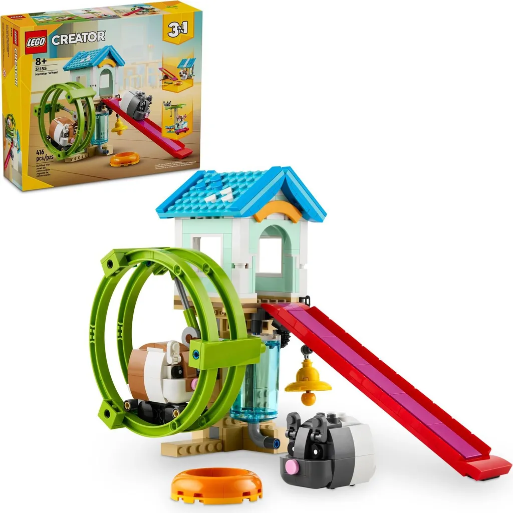 Roue d'exercice pour hamster et petits rongeurs - Manège design 22cm - 6