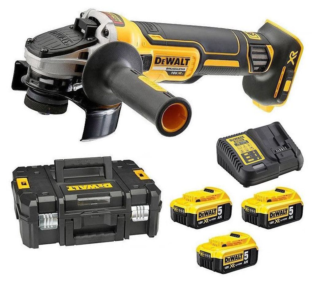 Meuleuse Ø125mm 18V DEWALT DCG405P3-QW avec un coffret et 3 Image du produit 