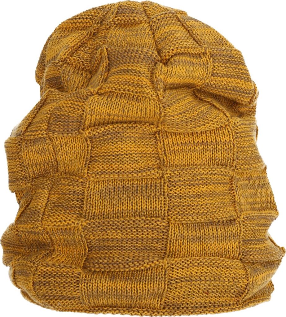 Wintermütze warm Winter Mütze Strick-Mütze Beanie-Mütze One-Size Herren Damen Uni Gelb