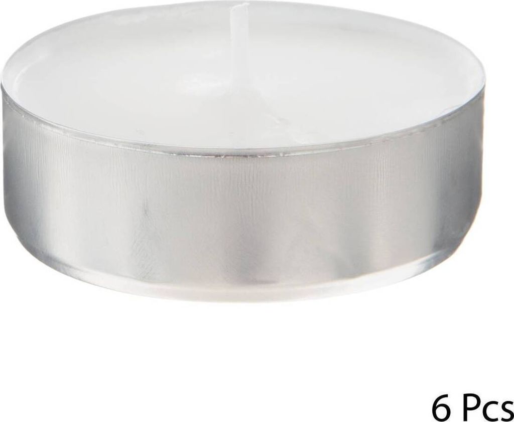 6er-set teelichter "many" weiß 40g - Atmosphera créateur d'intérieur