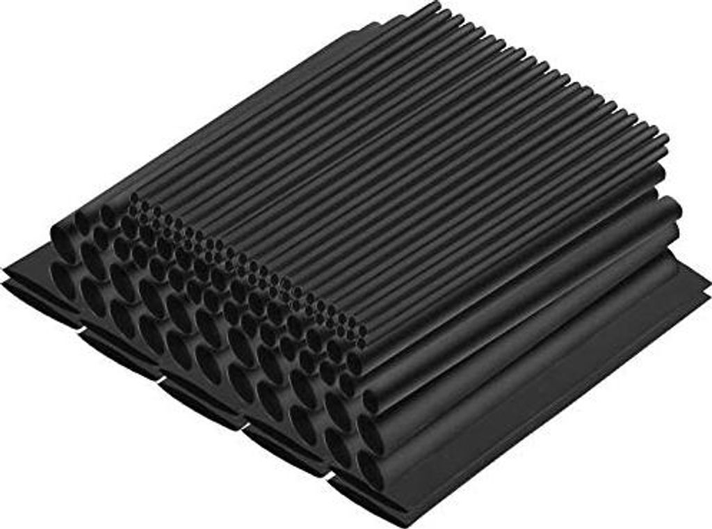 50PCS Schrumpfschlauch Set, JatilEr Schrumpfschläuche Wasserdicht 3:1 Schrumpfverhältnis Isolationsschutz Adhesive Schrupfschlauchset Kit 5 Grö...