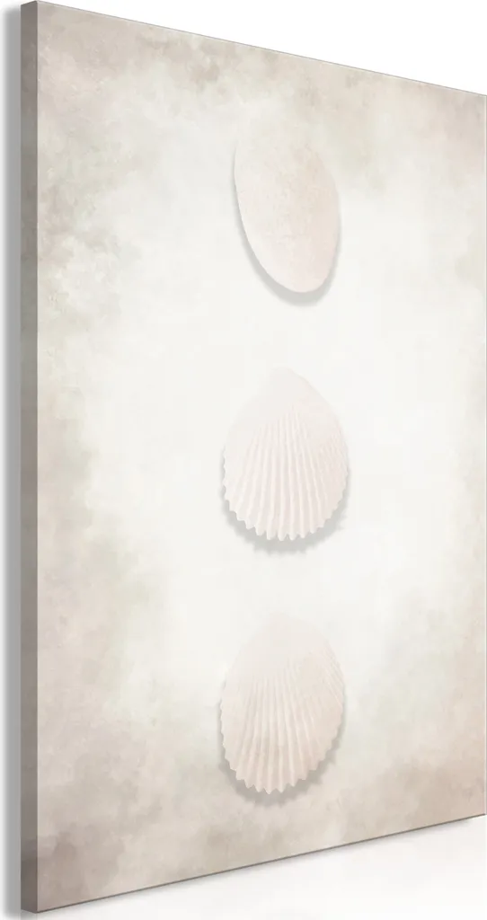 Stampa su Tela Foglie Blu e Oro 80x120 - Ricchezza dell'Oceano