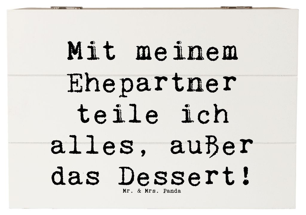 Mr. & Mrs. Panda Box Spruch Ehepartner Dessert 22 x 15 cm - Produktbild 