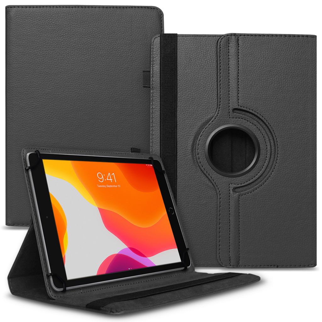Tablet Hülle für Pritom M10 10,1 Zoll Tasche Schutzhülle Case Cover 360 DrehbarFarben:Schwarz