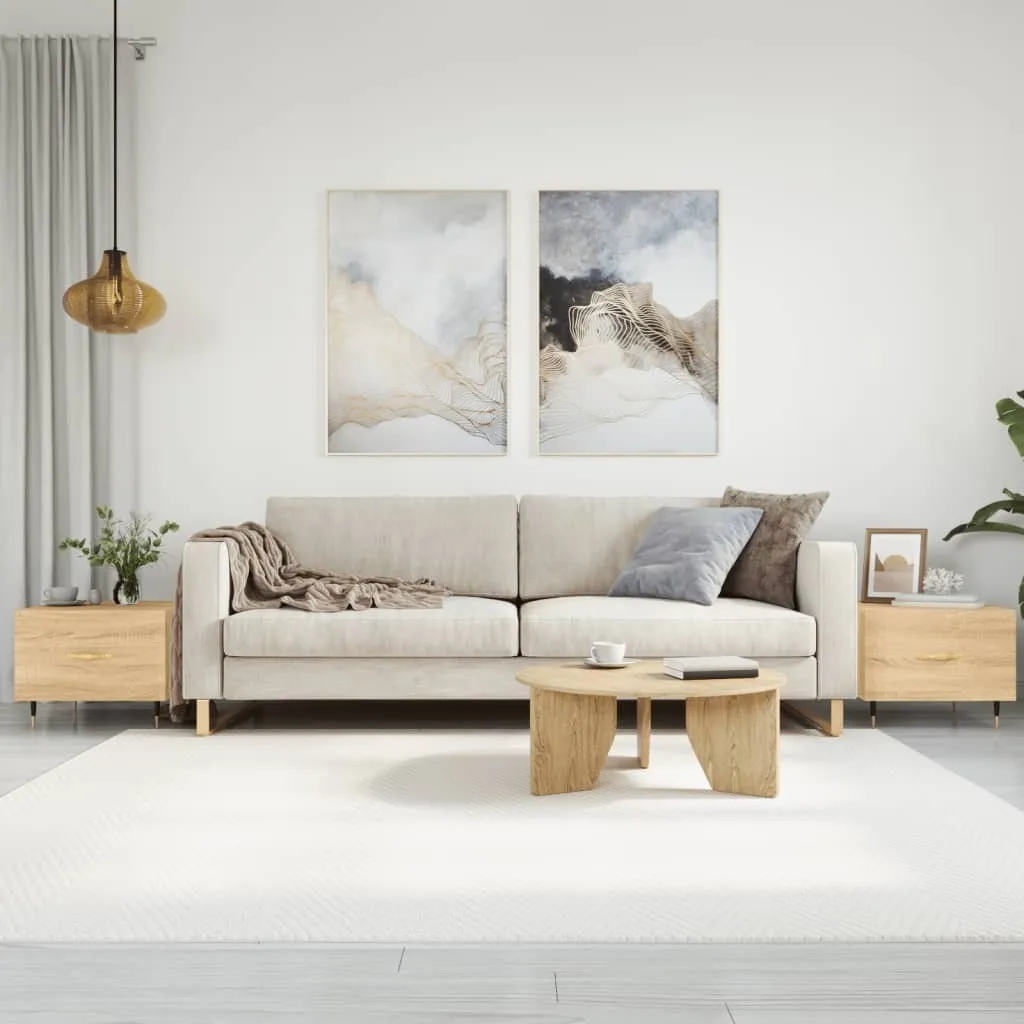 Maison Exclusive Set 2 Tavolini Salotto Rovere Sonoma 50x50x40 cm