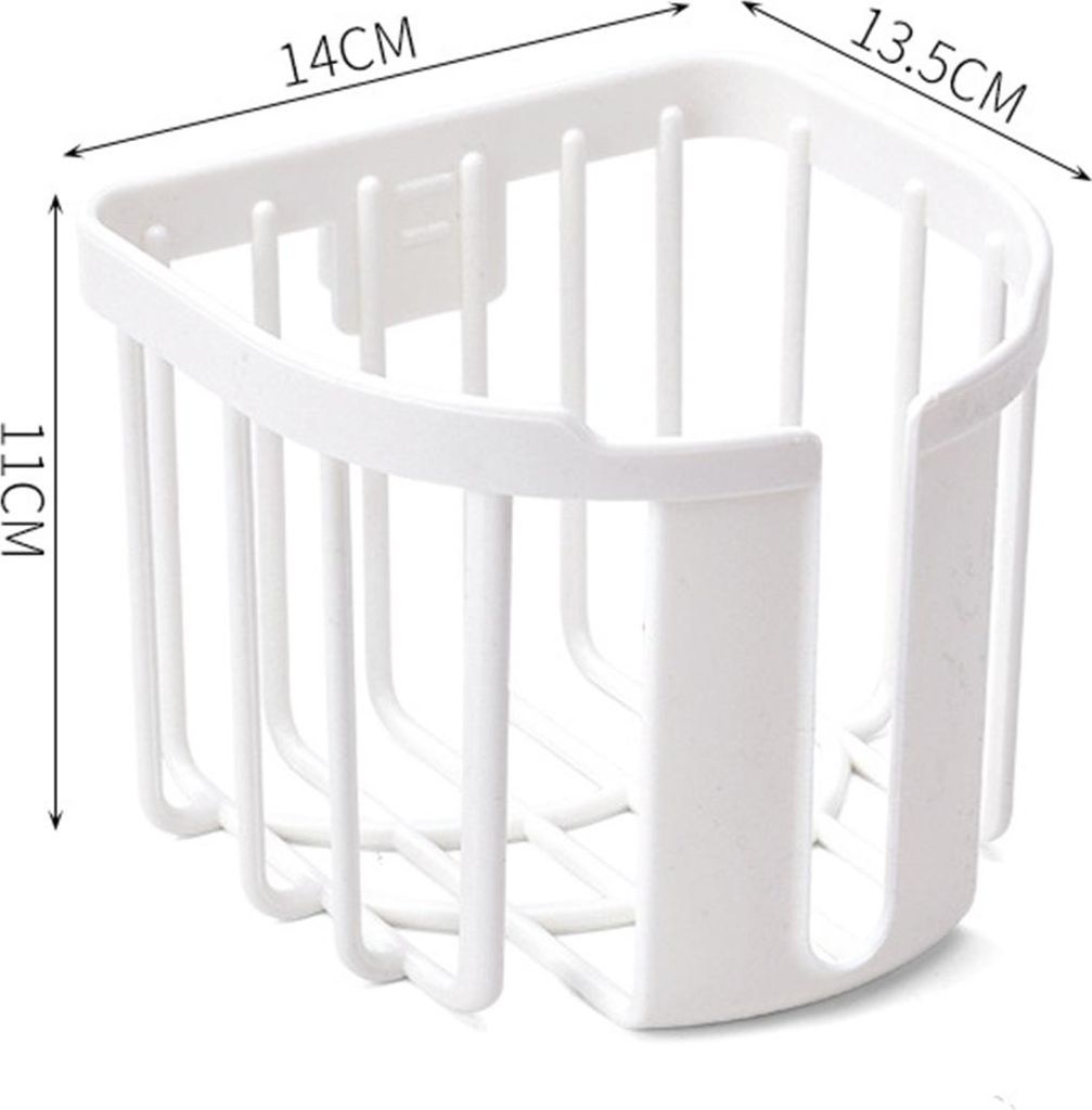 Toilettenpapierhalter Wand montiert Toilettenpapier Korb Heavy Duty Bad Lagerung Rack für HouseholdWhite