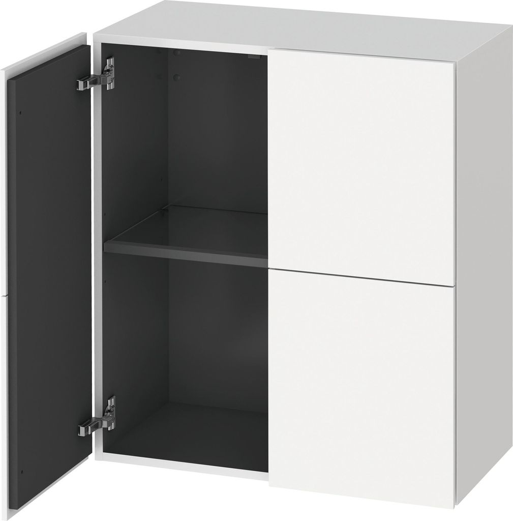 Halbhochschrank L-CUBE 700x363x800mm weiß matt weiß matt