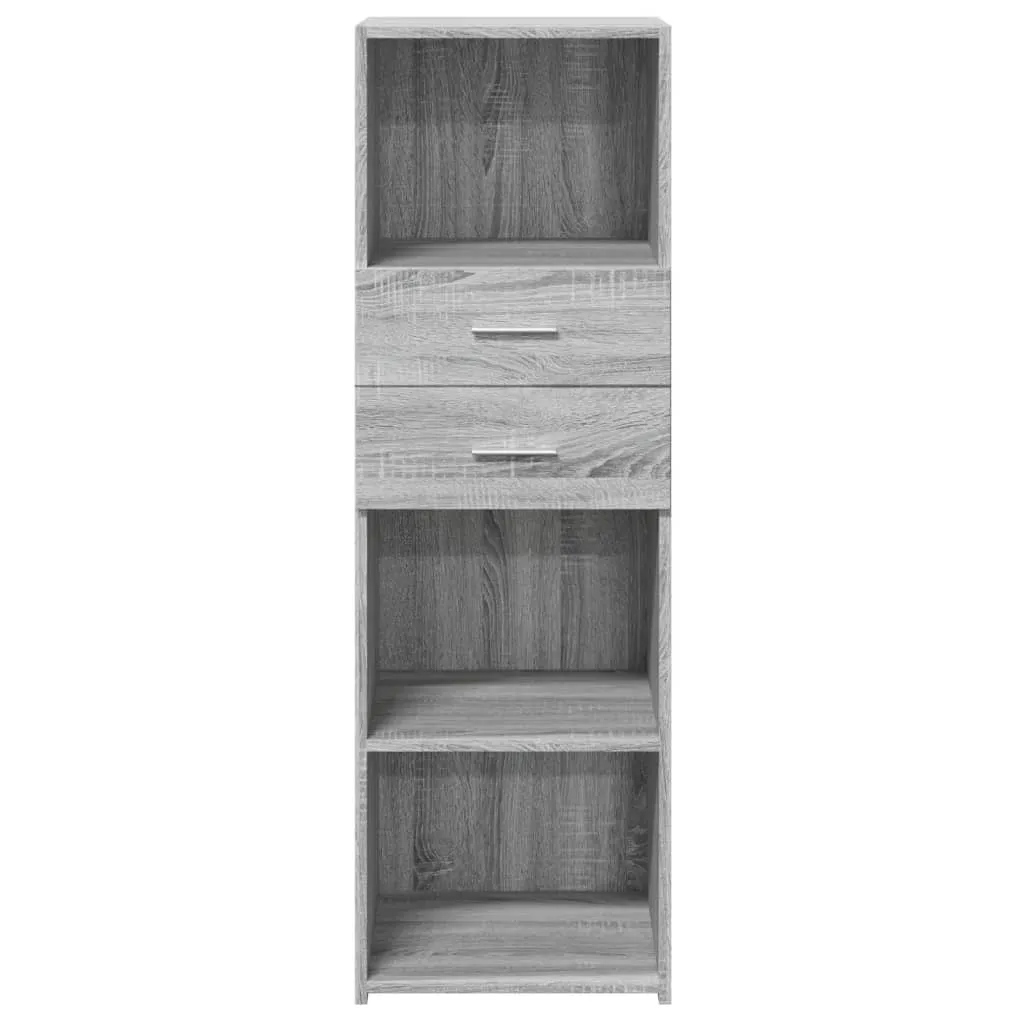 Credenza Grigio Sonoma 40x42,5x124 cm: Mobiletto Salvaspazio e Robusto - 5