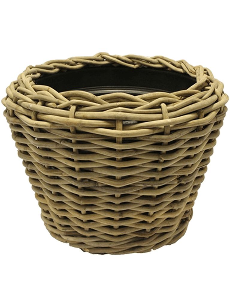 Van der Leeden Obal Drypot Obal Rattan - Round Grey Obrázok produktu 