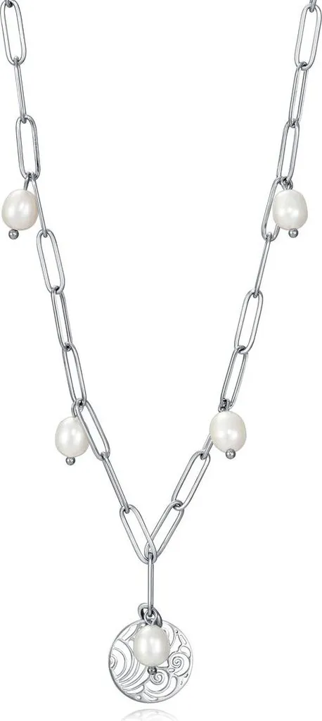 Collier perles et argent pour femme - Bijou de créateur chic et raffiné