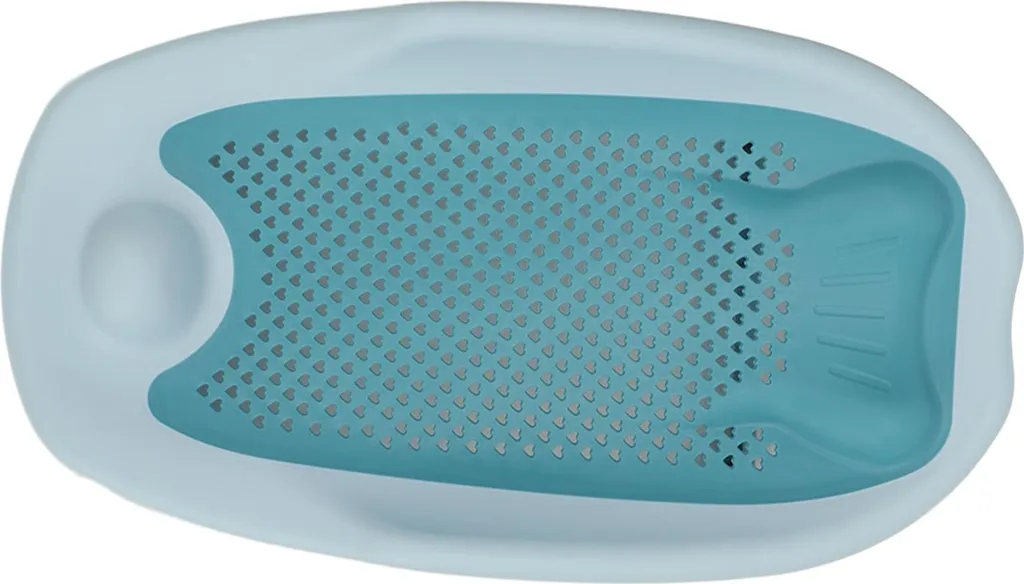 Supporto Ergonomico per Vaschetta Bagnetto Neonati Blu Pieghevole - 5