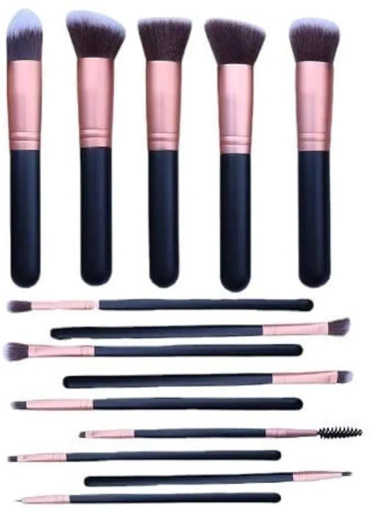 Mallette de maquillage complète 15 pièces pour rangement pinceaux maquillage