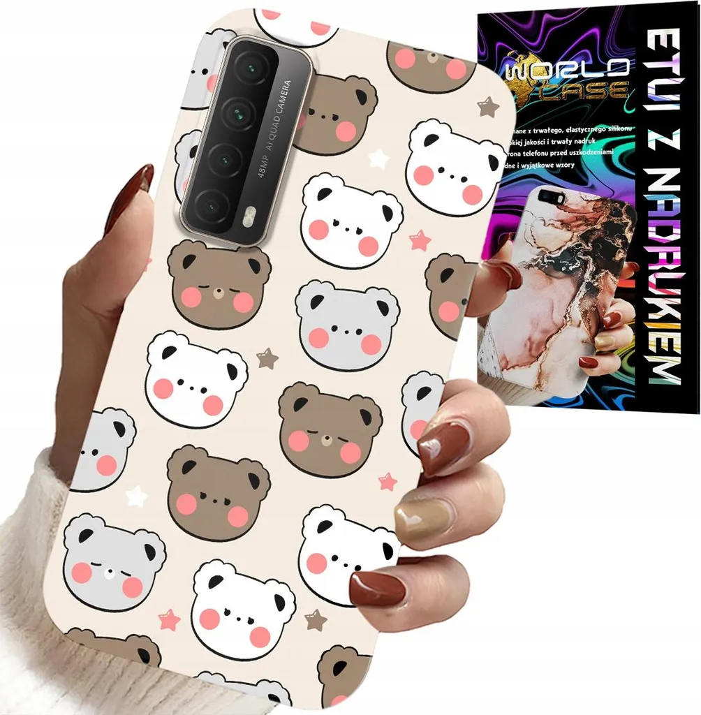 Cover Huawei P Smart 2021 Bambini Orsetti con Protezione Schermo