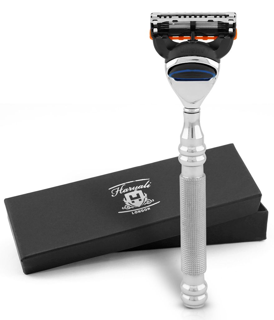 Nassrasierer Schwerer 5-Klingen-Rasierer für Männer, Körper- und Gesichtsrasierer Pack, 5-Klingen-Rasierer aus hochwertigem Edelstahl., Abwaschb...