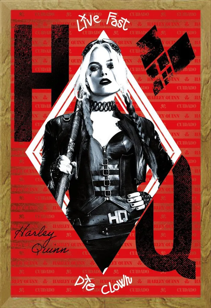 Offerta Poster Harley Quinn Suicide Squad + Cornice Shinsuke Rovere
