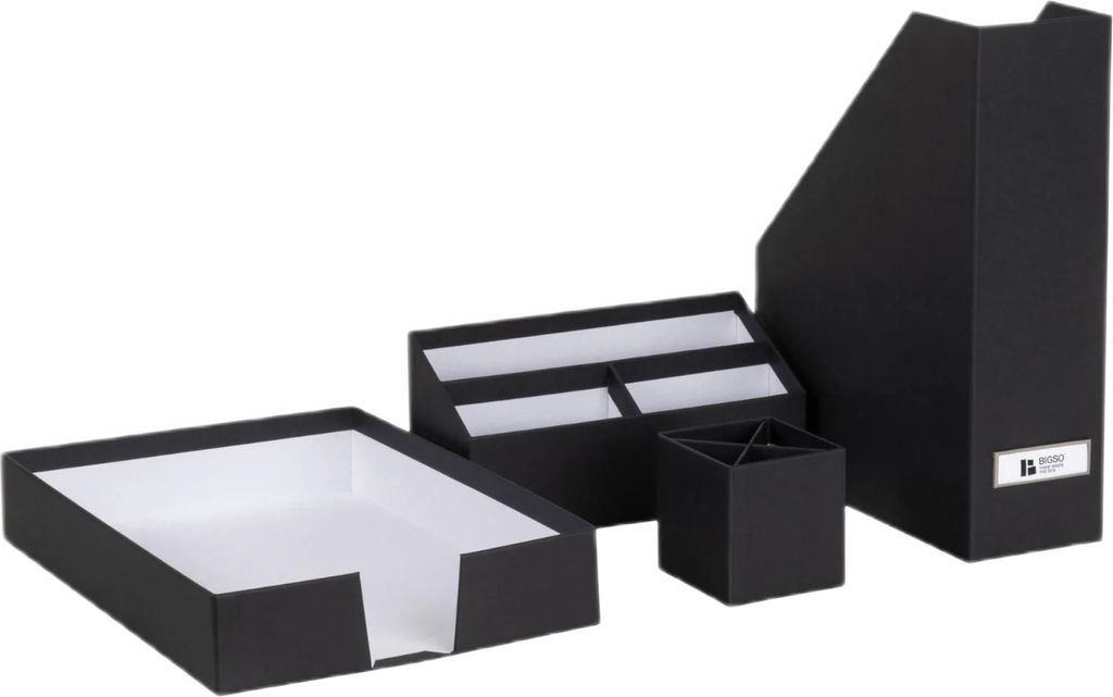 Bigso Box of Sweden Hugo 4-teiliges Büro-Organisationsset