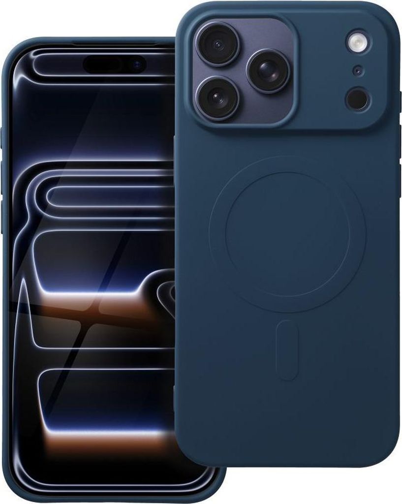 Case passend für iPhone 17 PRO MAX Silicone Mag Cover (big hole) kompatibel mit MagSafe blue