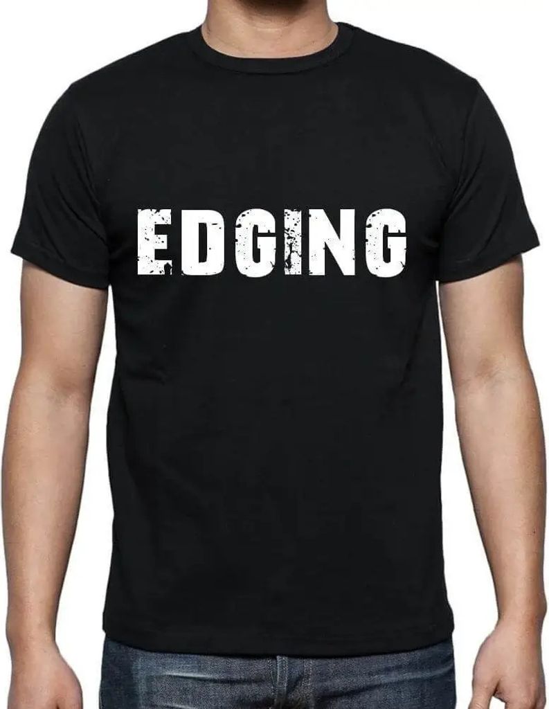 Herren Grafik T-Shirt Einfassung – Edging – Öko-Verantwortlich Vintage Jahrgang Kurzarm Lustige Druck Geburtstag Geschenk Mann
