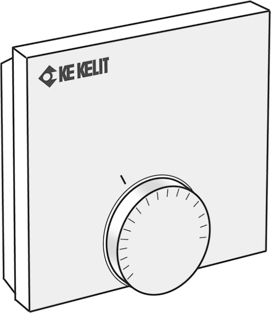 KE Kelit KM690, KELOX, Raumthermostat, Analog, 86x86x29mm, 1 Stk.
