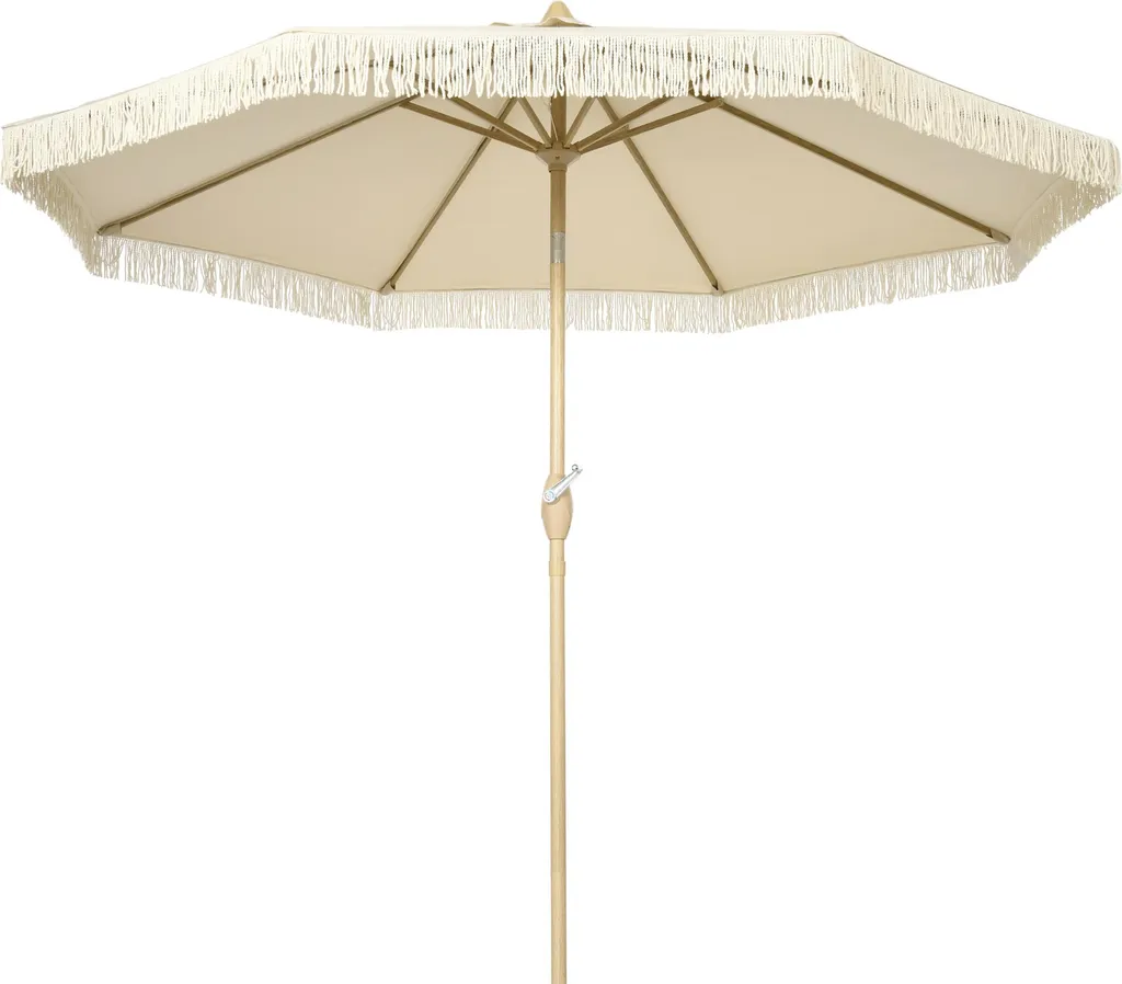 Parasol pour extérieur crème 265x265 - Protection solaire pour jardin