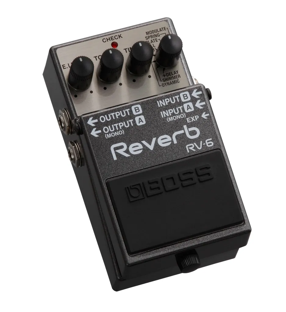 Boss RV-6 Digital Reverb : fini les sons plats avec cette pédale effet