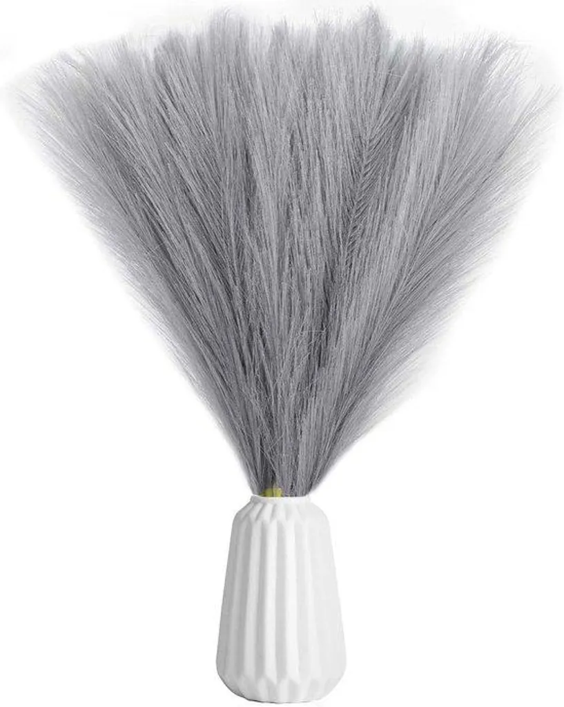 Composition de fleurs artificielles grises 45 cm pour centre de table