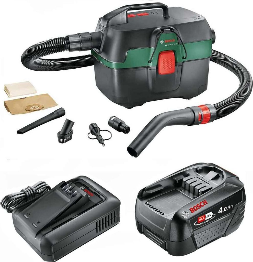 Bosch Akku Nass- + Trockensauger AdvancedVac 18V-8 mit Akku 4,0 Ah 18 Volt