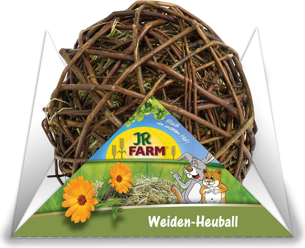 JR Farm Nagersnack - Weiden-Heuball mit Wiesenheu und Ringelblumen, 80 g