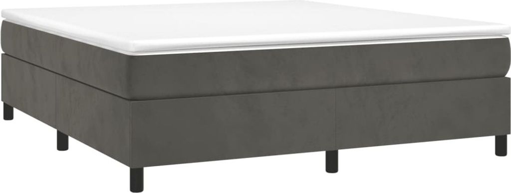 "SALE 2026"Klassische Betten - Grau BoxspringBettgestell - Doppelbett Dunkelgrau 180x200cm Samt Stabli Möbel4349275