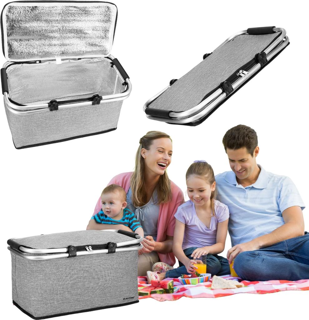 Outtec® termo piknikový košík, skladacia termo taška, Obrázok produktu 