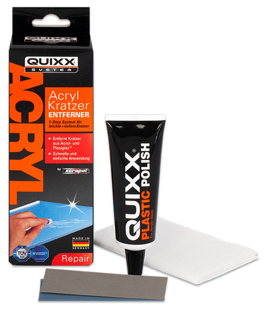 QUIXX Kratzer Entferner für Acrylglas 4-teilig Produktbild 