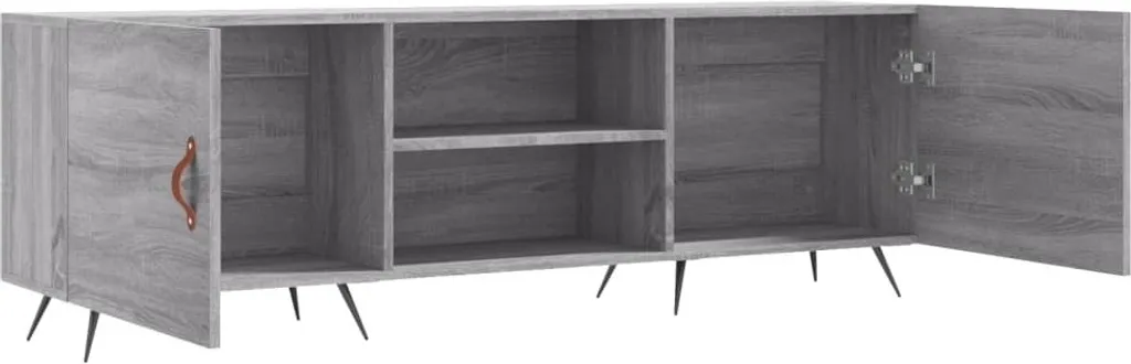Maison Exclusive Mobile Porta TV 150cm Grigio Sonoma - Arredo Contemporaneo - 6