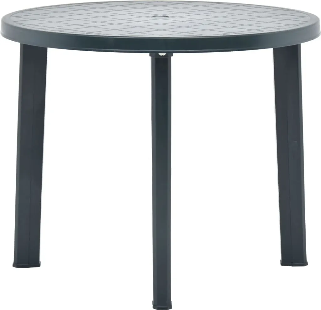 Maison Exclusive Tavolo da Giardino Verde 89 cm Plastica Resistente