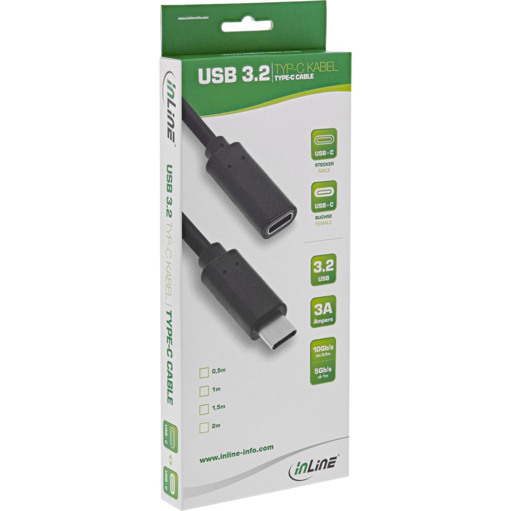 InLine® Prolunga USB 2.0 Tipo A 2m – Cavo Beige/Grigio Per PC E Periferiche