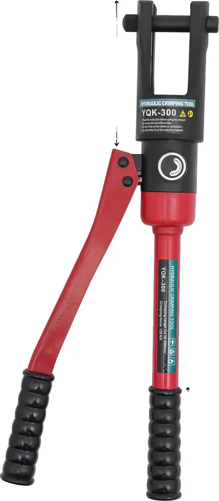 Pinza per Crimpare Idraulica Professionale - Acciaio e Testa 180°