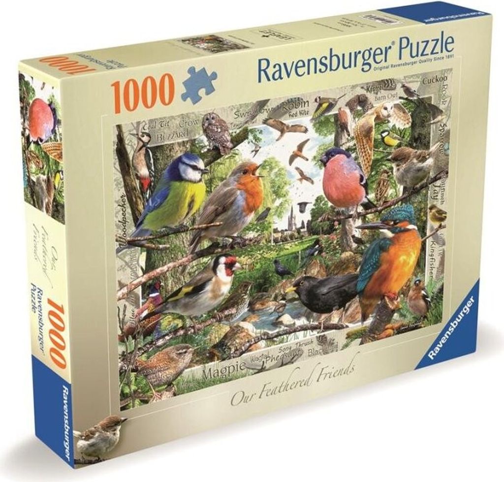 Puzzle Naši opeření přátelé 1000 dílků Obrázek produktu 
