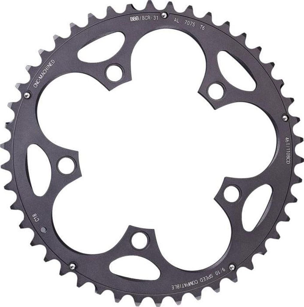BBB Cycling BBB Kettenblatt CompactGear 46T/110mm anthrazit 46T/110mm anthraz...