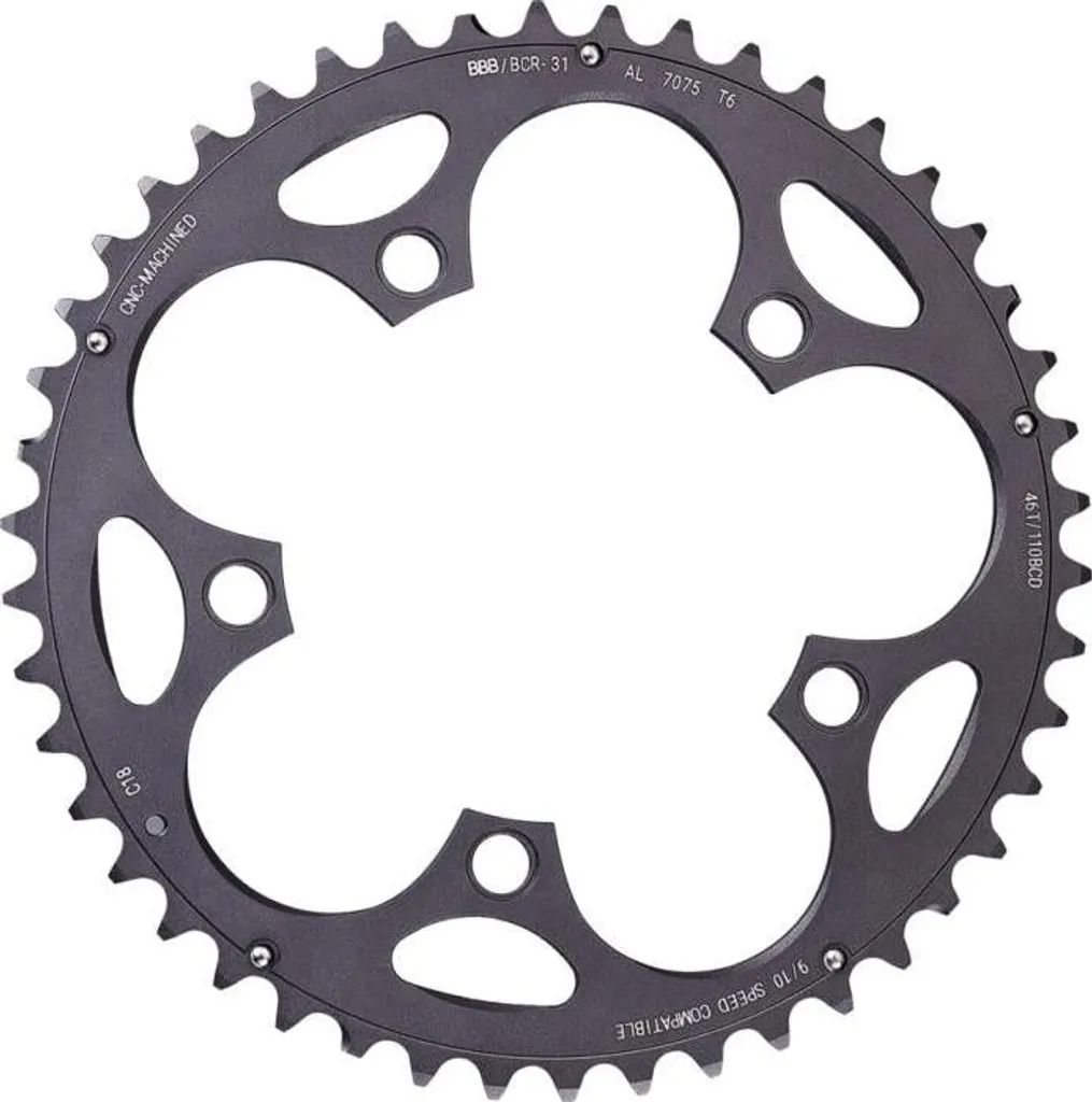 Améliorer sa transmission avec le plateau BBB CompactGear 46 dents 110 mm