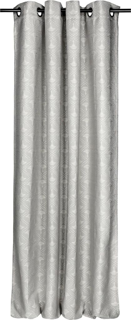 JOOP! Living Ösenvorhang Cornflower Charm Farbe silber Größe 140x250