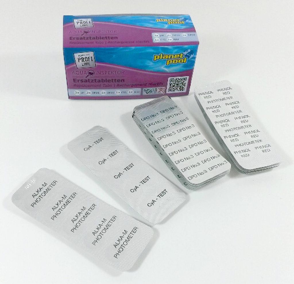 PLANET POOL - Profi Linie | Testtabletten pH/Chlor für Aqua Produktbild 