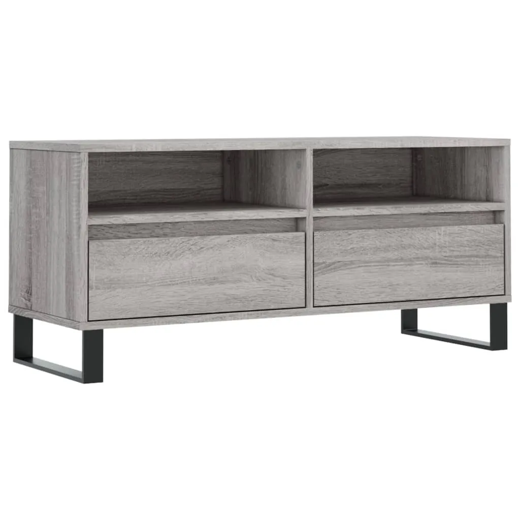 Supporto TV SYFAX™ Grigio Sonoma 100x34x44 cm | Legno Multistrato