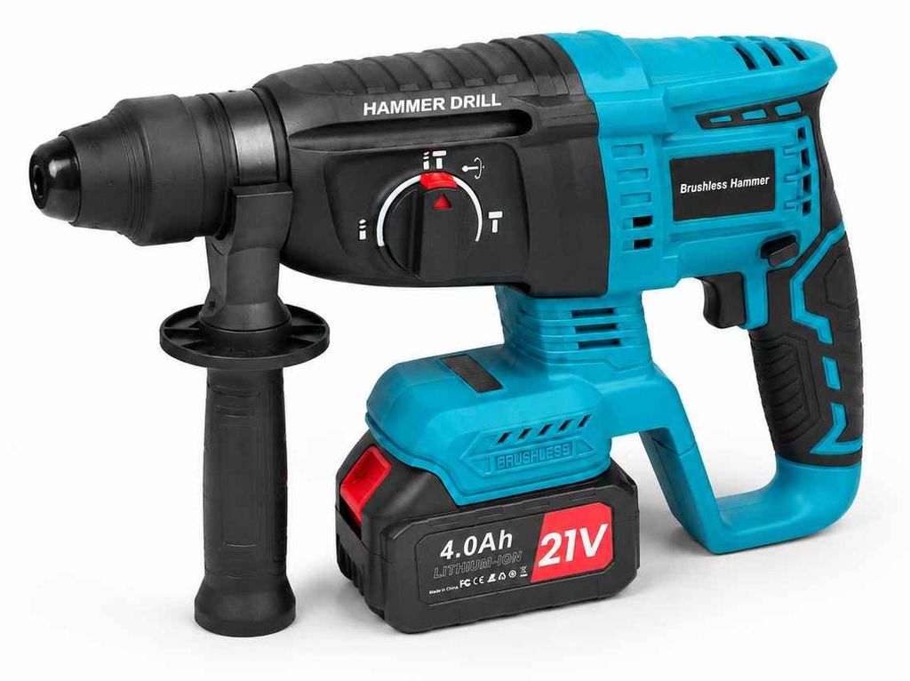 Zimilo accuboormachine 21V met borstelloze motor, SDS-Plus Productafbeelding 