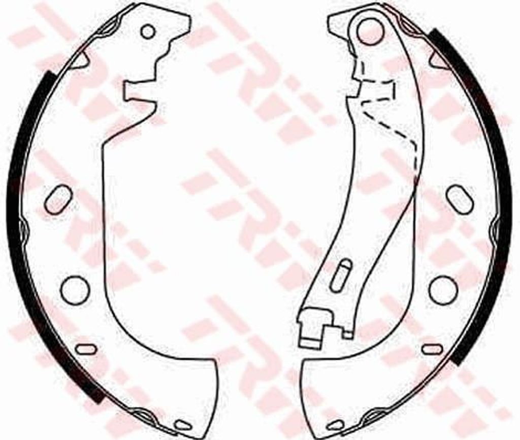 Trw Bremsbackensatz Hinterachse GS8653