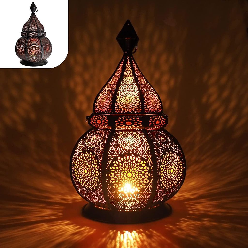 GADGY® Orientalische Lampe Metall - Marokkanisches Produktbild 