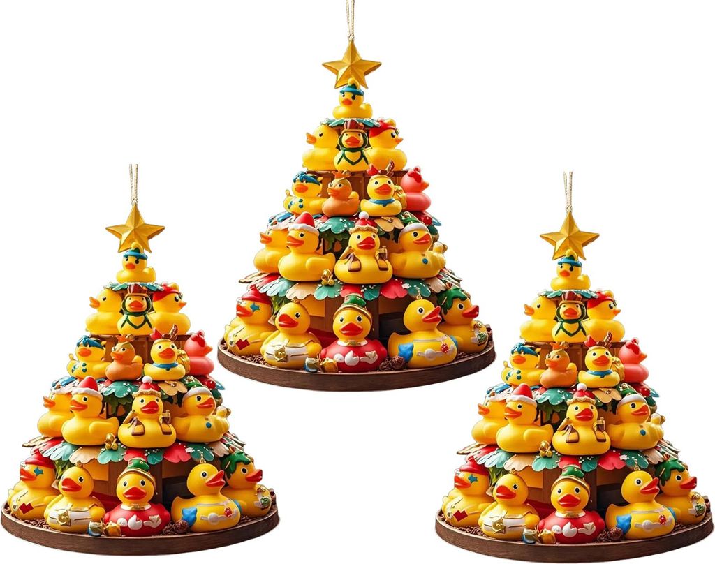 Weihnachten Anhänger Ente Decor Urlaub Party Favors Geschenk Festliche Atmosphäre Home-Office Party Dekorative Ornament