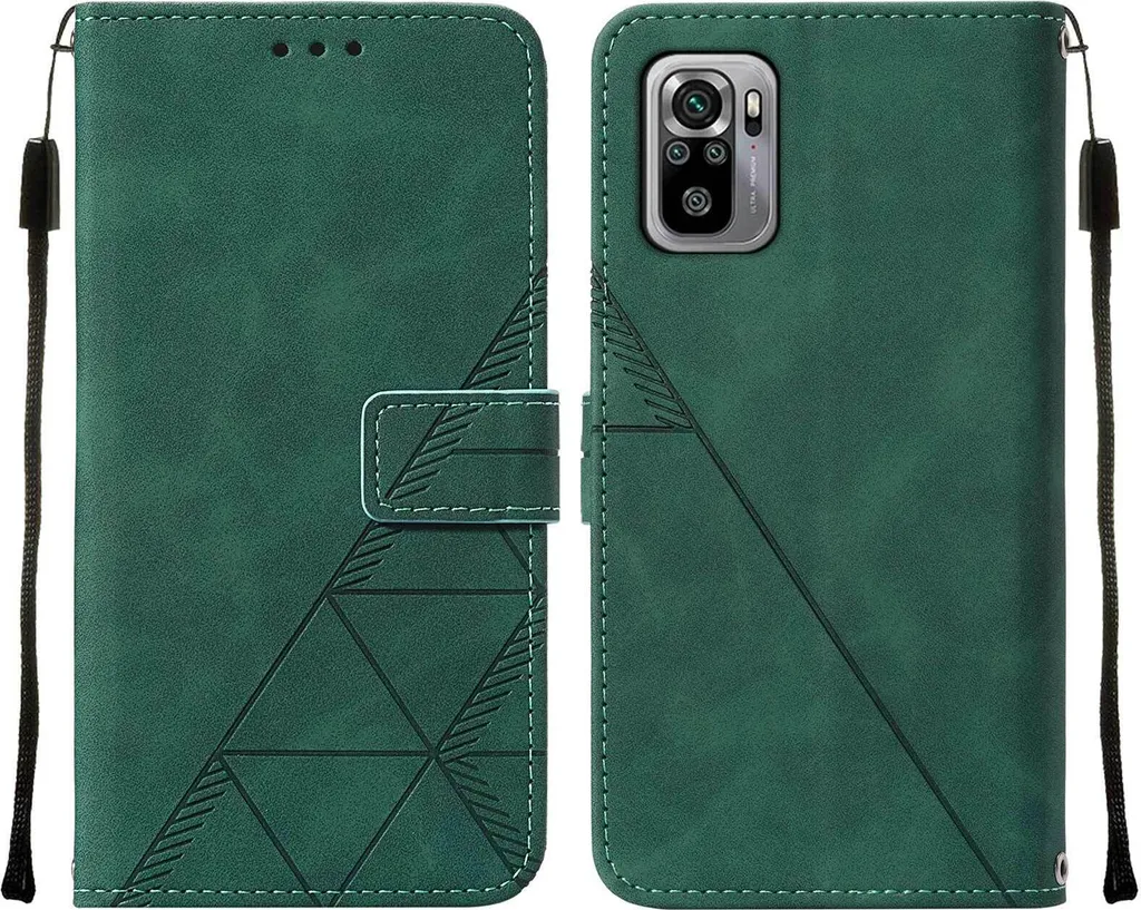 Offerta Cover Xiaomi Redmi Note 10S Verde - Pelle Flip Portafoglio