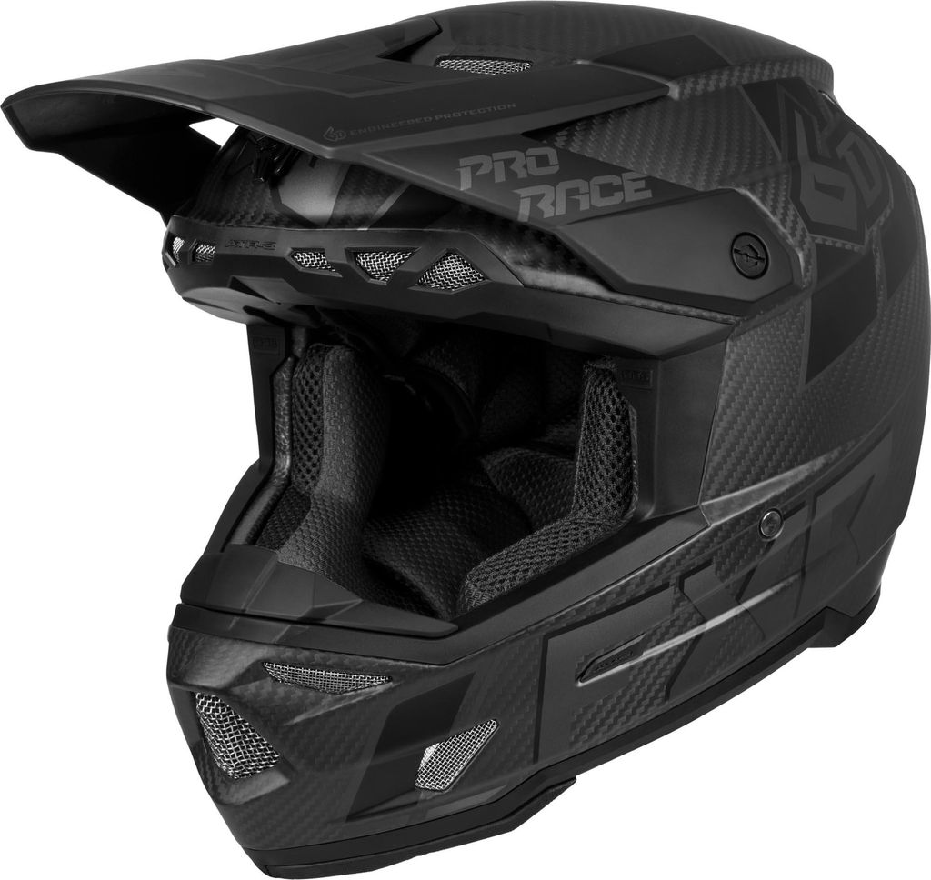 FXR 6D ATR-3 Carbon Motocross Helm, schwarz, XS